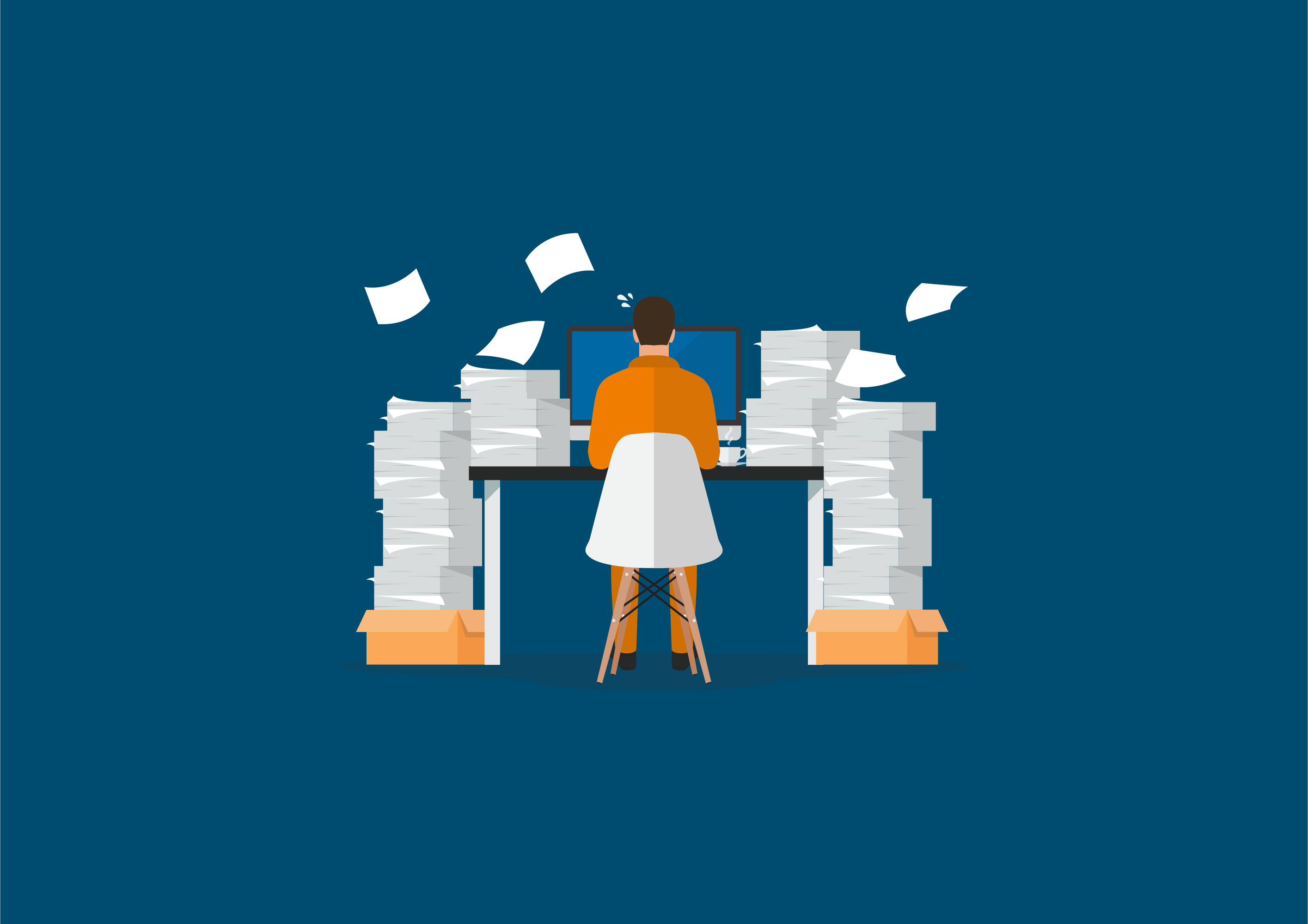 BIL Beitragsbild Fotos, Dokumente Und Belege Digitalisieren Blau